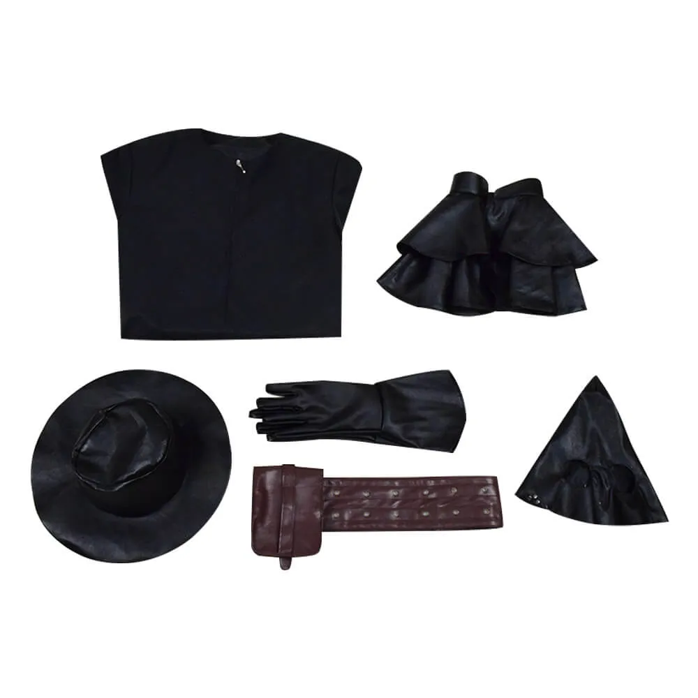 Halloween Plague Doctor Costume Outfit Cosplay Beak Mask Hat