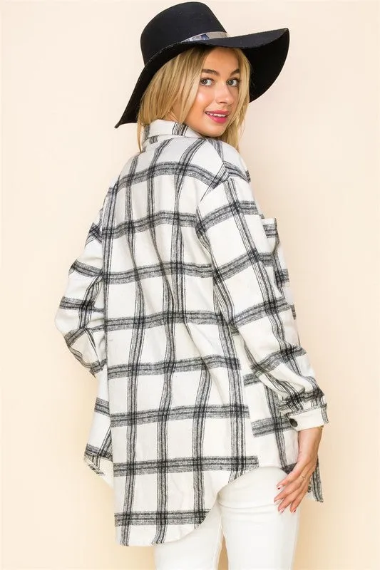 Hannah Oversized Plaid Shacket