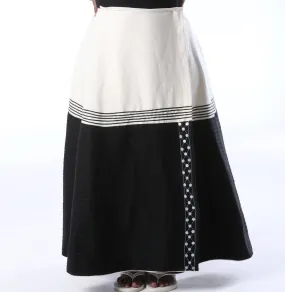 Heavily Braided Wrap Skirt