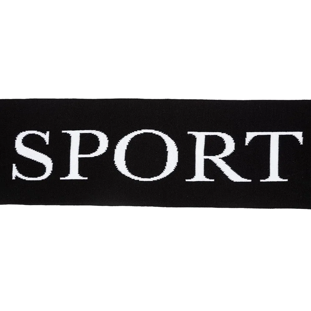 Helas Sport Scarf Black/White