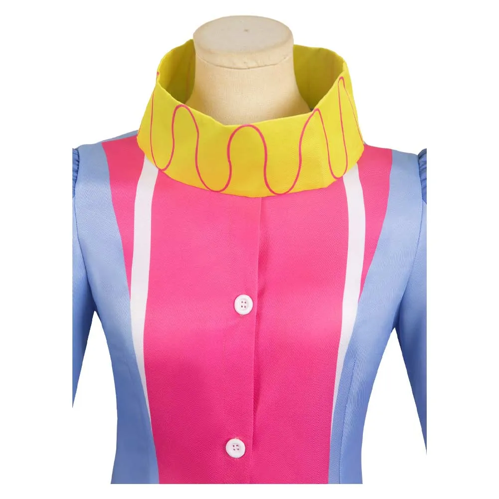 Helluva Boss Hazbin Hotel Fizzarolli Women Clown Outfit Party Carnival Halloween Cosplay Costume