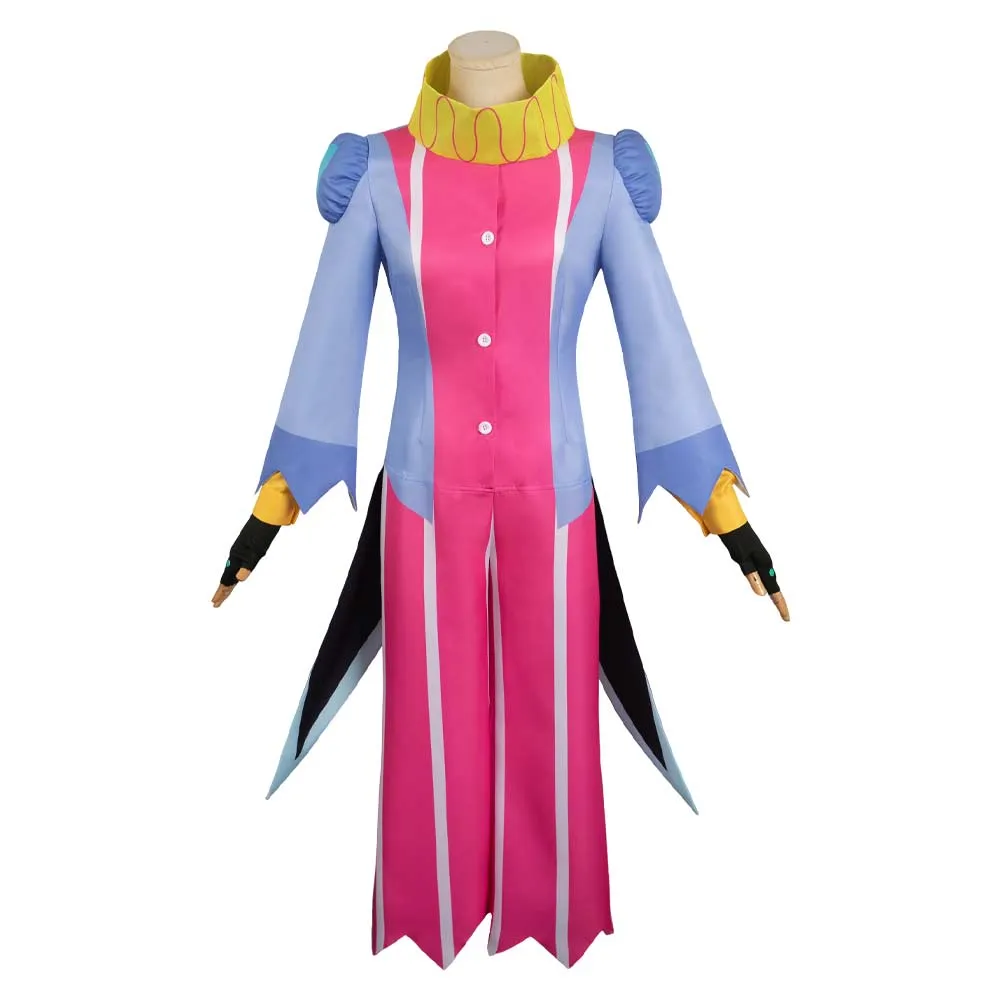 Helluva Boss Hazbin Hotel Fizzarolli Women Clown Outfit Party Carnival Halloween Cosplay Costume