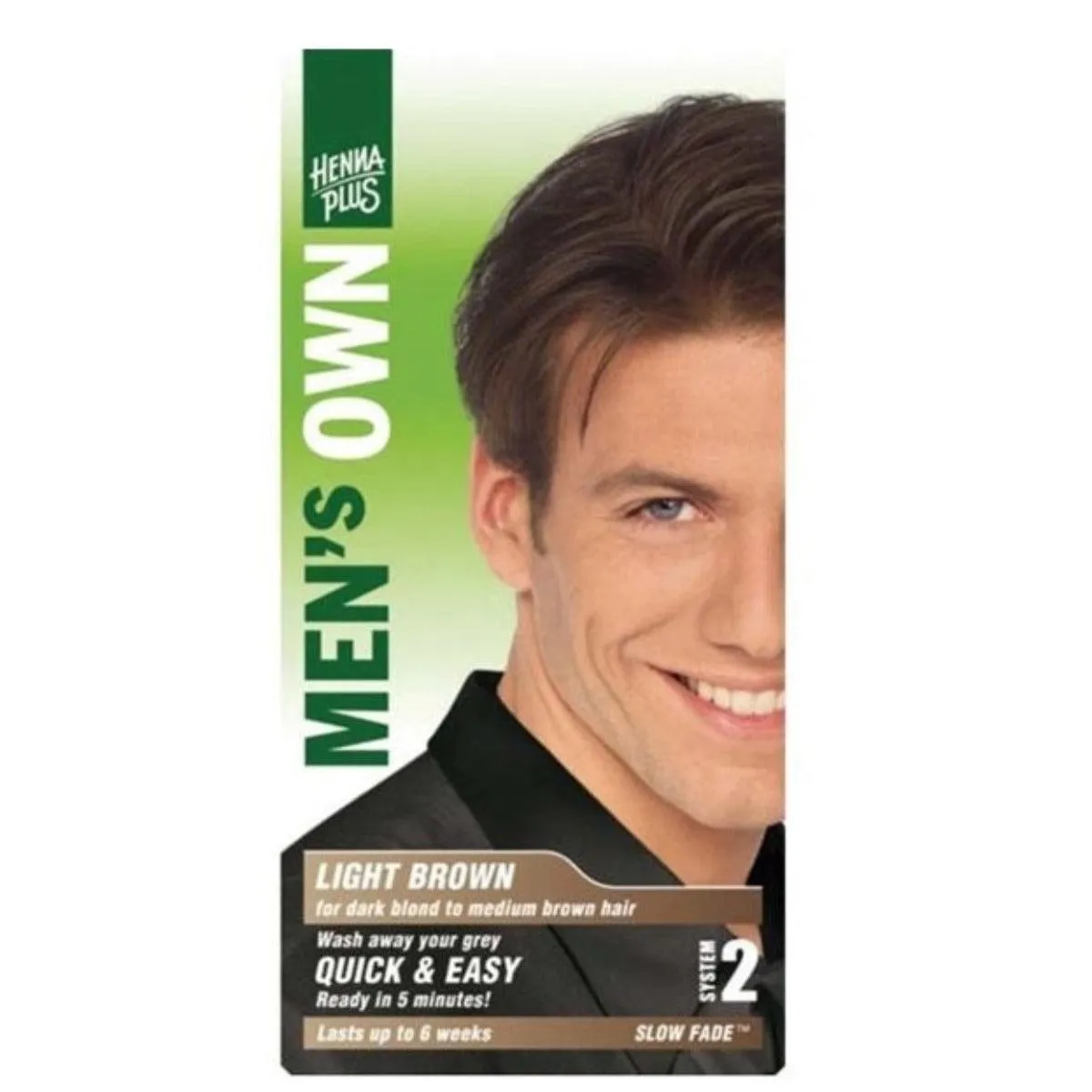 Henna Plus Men's Own Hair Colour Light Brown 80mL