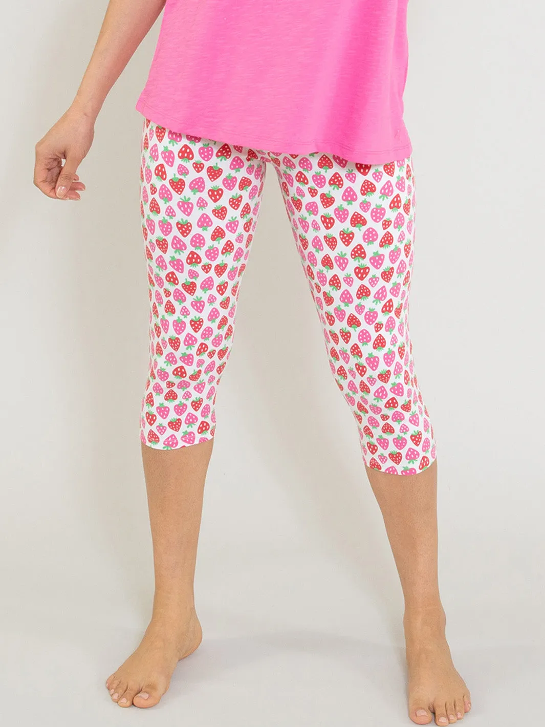 Holt cropped leggings strawberry