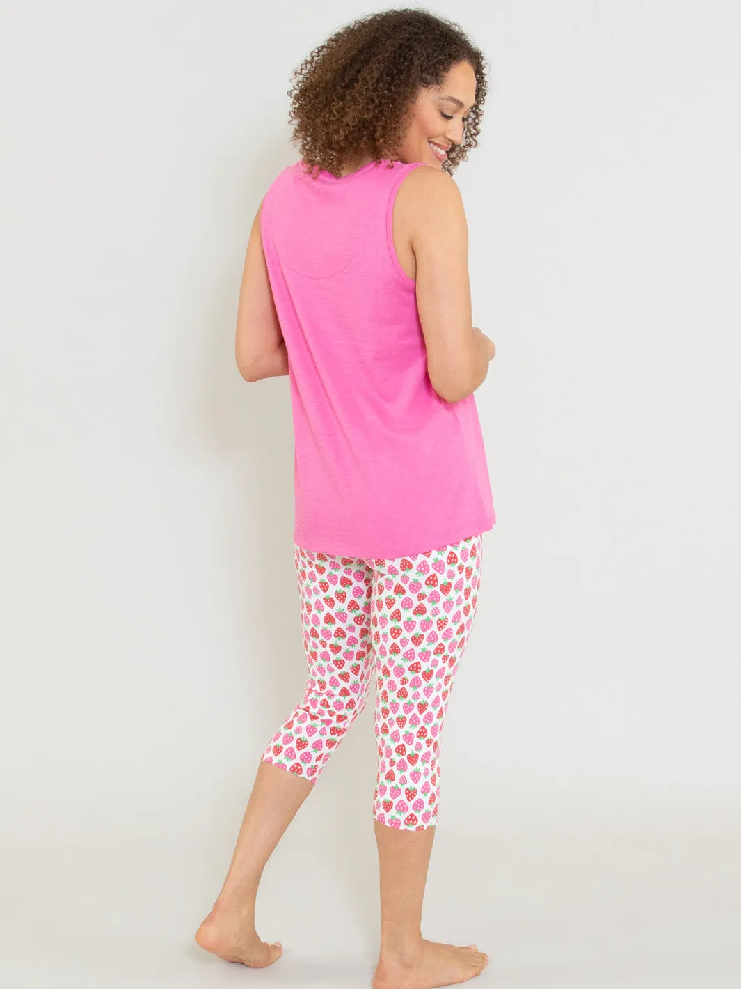 Holt cropped leggings strawberry