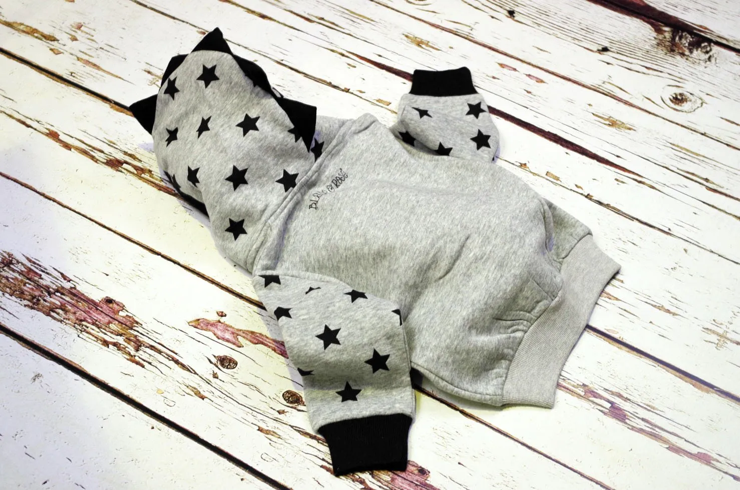 Hoodie Grey Star