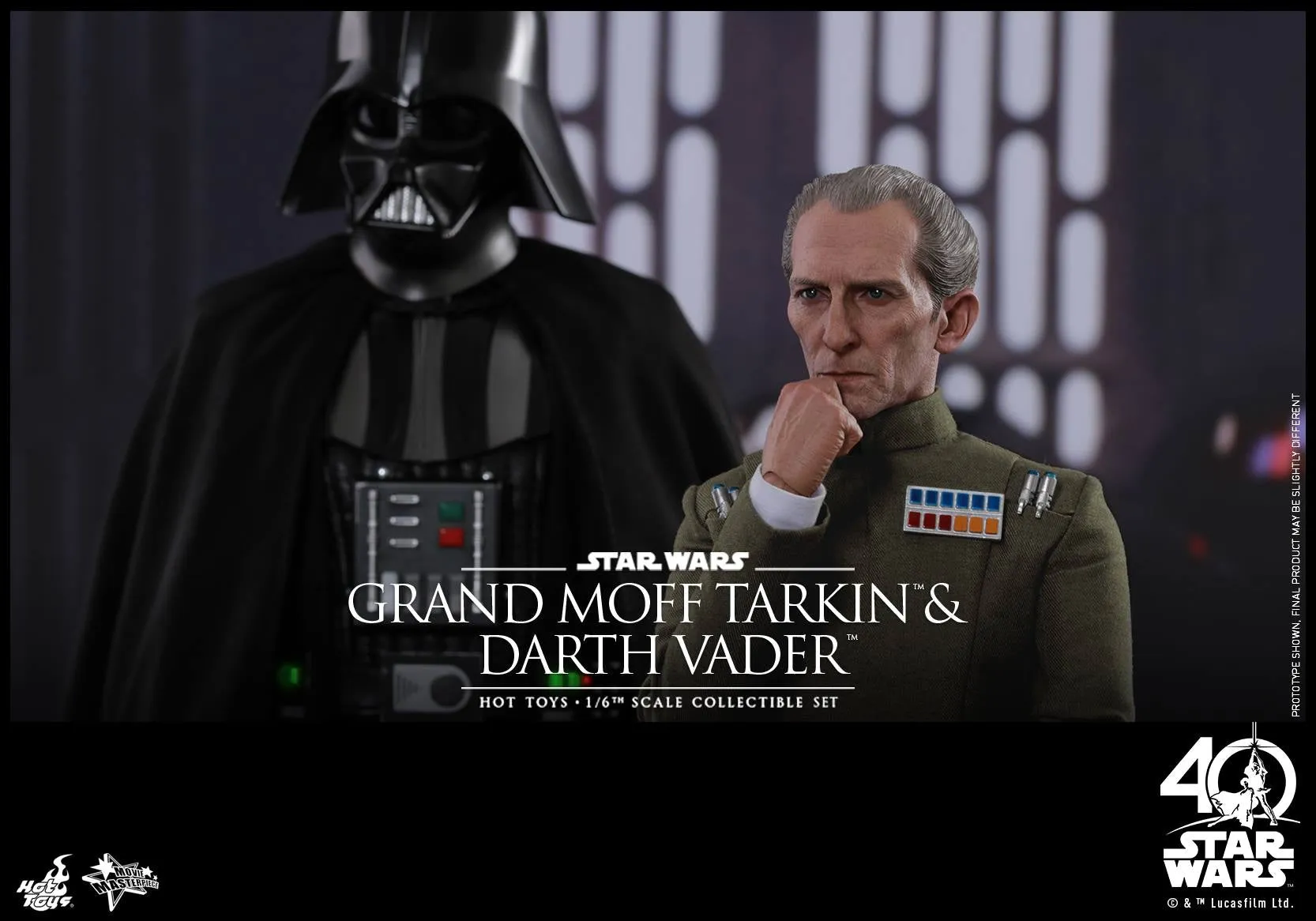 Hot Toys - MMS434 - Star Wars: Episode IV A New Hope - Grand Moff Tarkin & Darth Vader Collectible Set