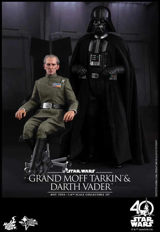 Hot Toys - MMS434 - Star Wars: Episode IV A New Hope - Grand Moff Tarkin & Darth Vader Collectible Set