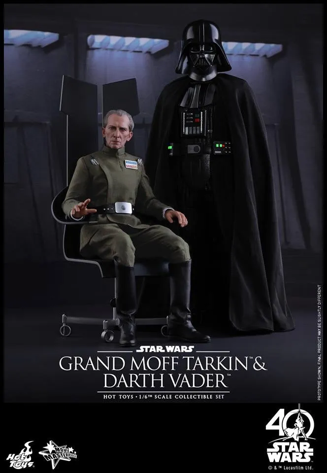 Hot Toys - MMS434 - Star Wars: Episode IV A New Hope - Grand Moff Tarkin & Darth Vader Collectible Set