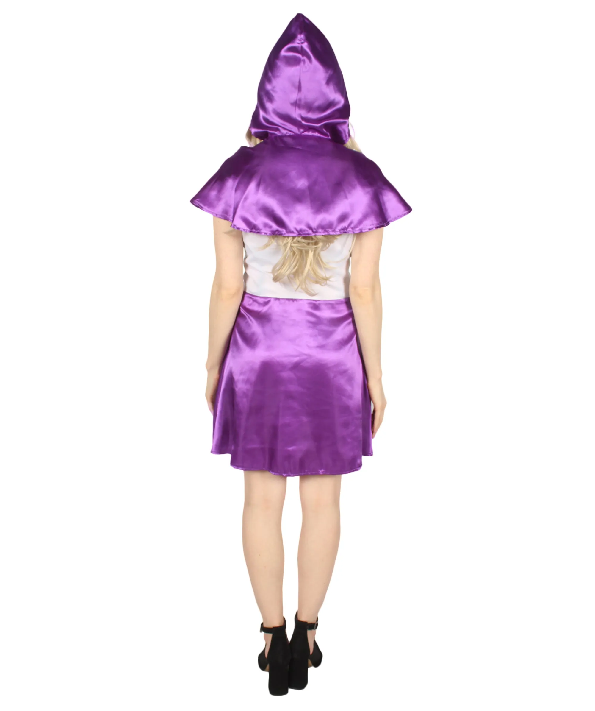 HPO Adult Women's Hot Little Red Hood Costume (Lt Purple)