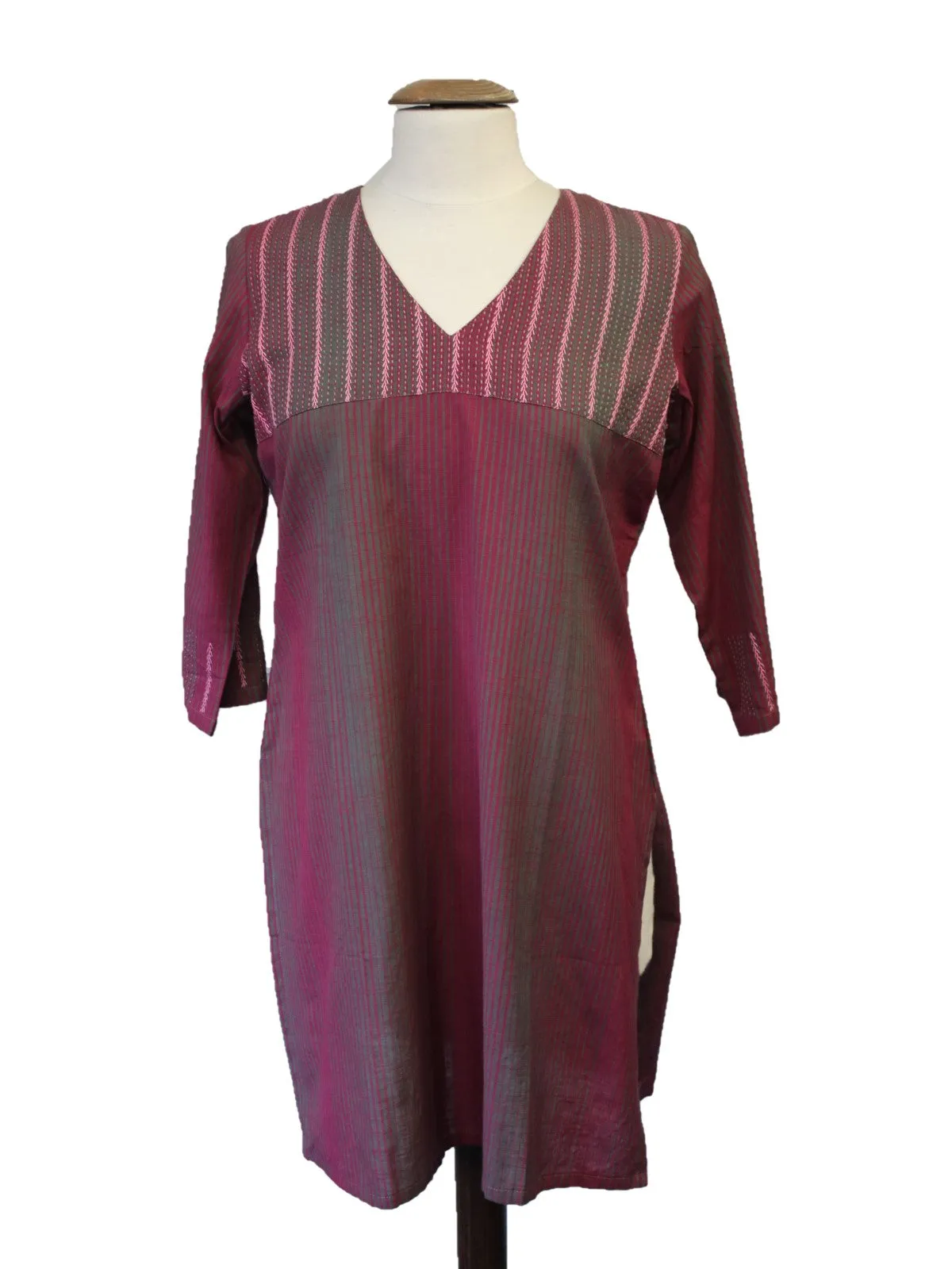 Indian Kurta Style Tunic Top