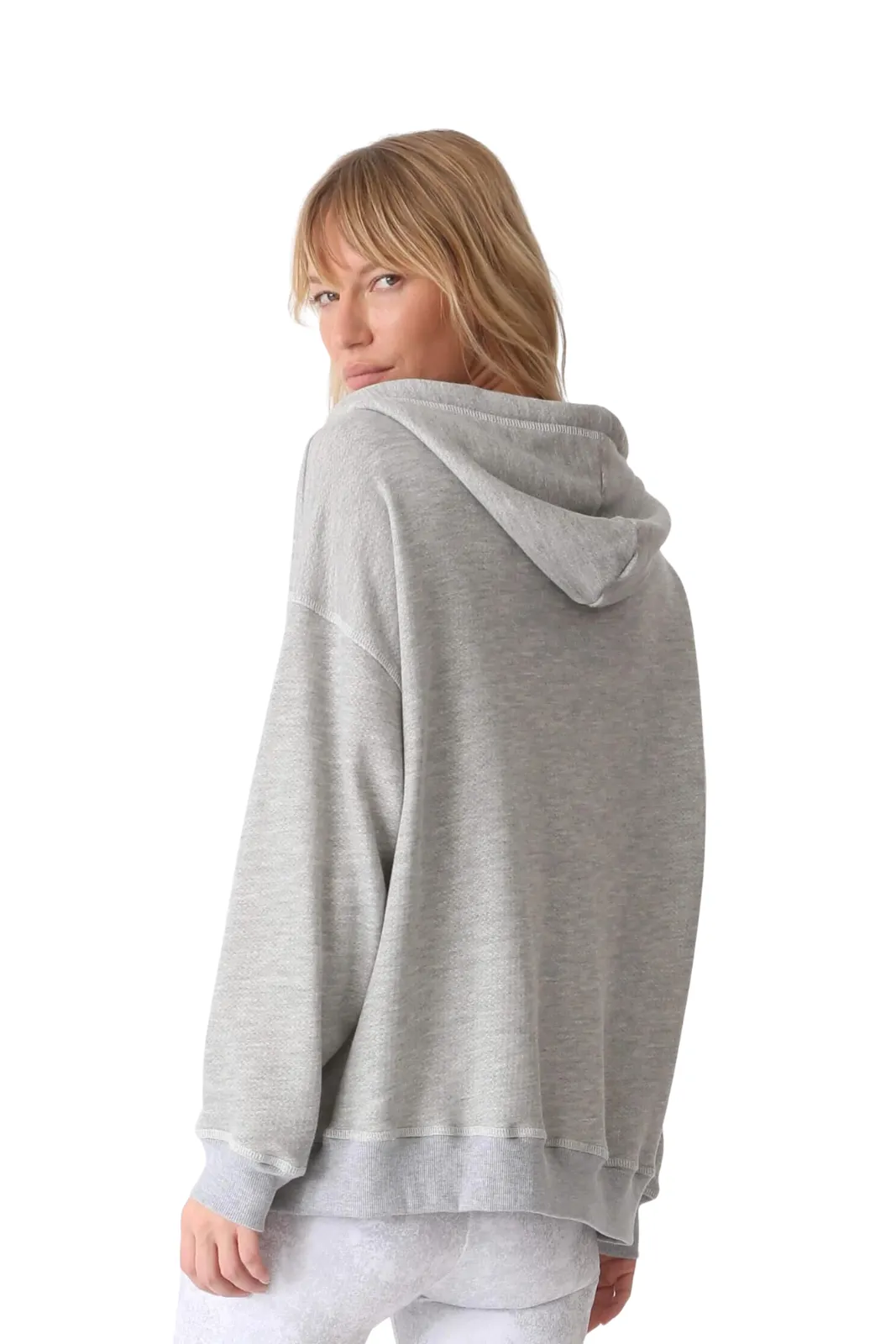 Ingrid Zip Up Hoodie , Heather Grey