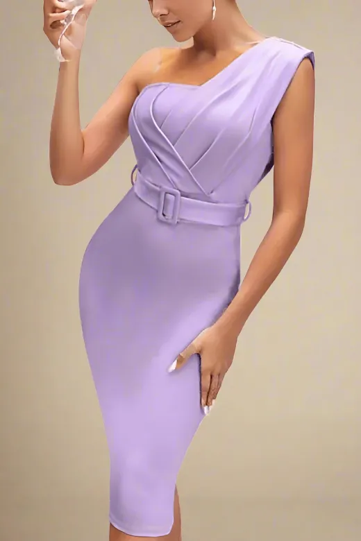 Ione Bandage Midi Dress - Violet Purple