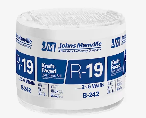 Johns Manville Kraft-Faced Batts & Rolls Insulation