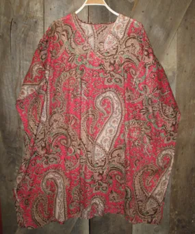 Kaftan Paisley Coral