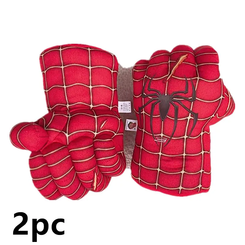 Kids Avengers Hulk /Spiderman Jumpsuit Gloves Cosplay Set Boy Girl Halloween Superhero Fantasy Party Props Gift