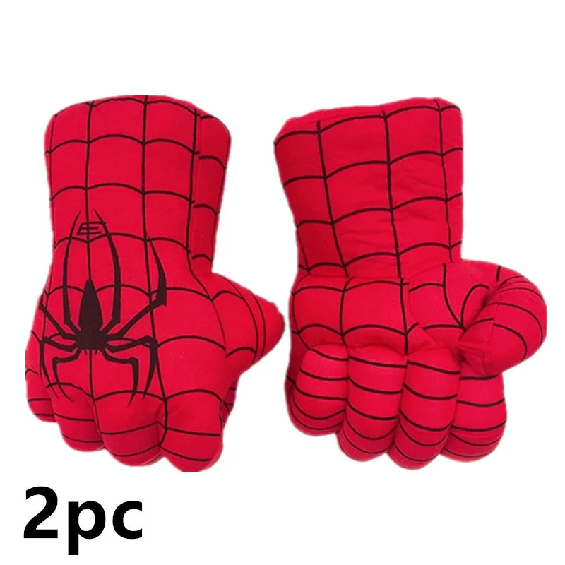 Kids Avengers Hulk /Spiderman Jumpsuit Gloves Cosplay Set Boy Girl Halloween Superhero Fantasy Party Props Gift