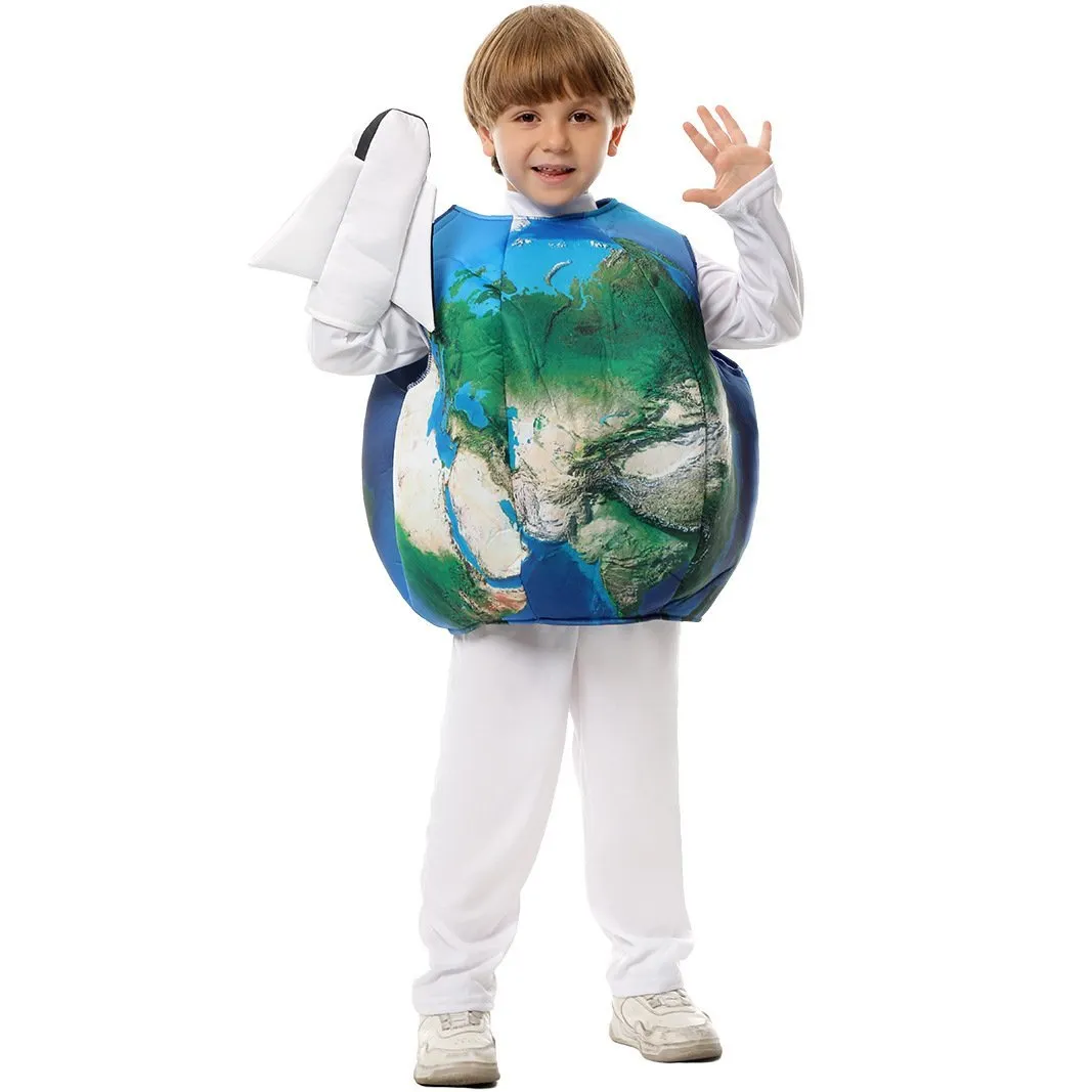 Kids Defender of Earth Costume Halloween and Children's Day Performance Outfit