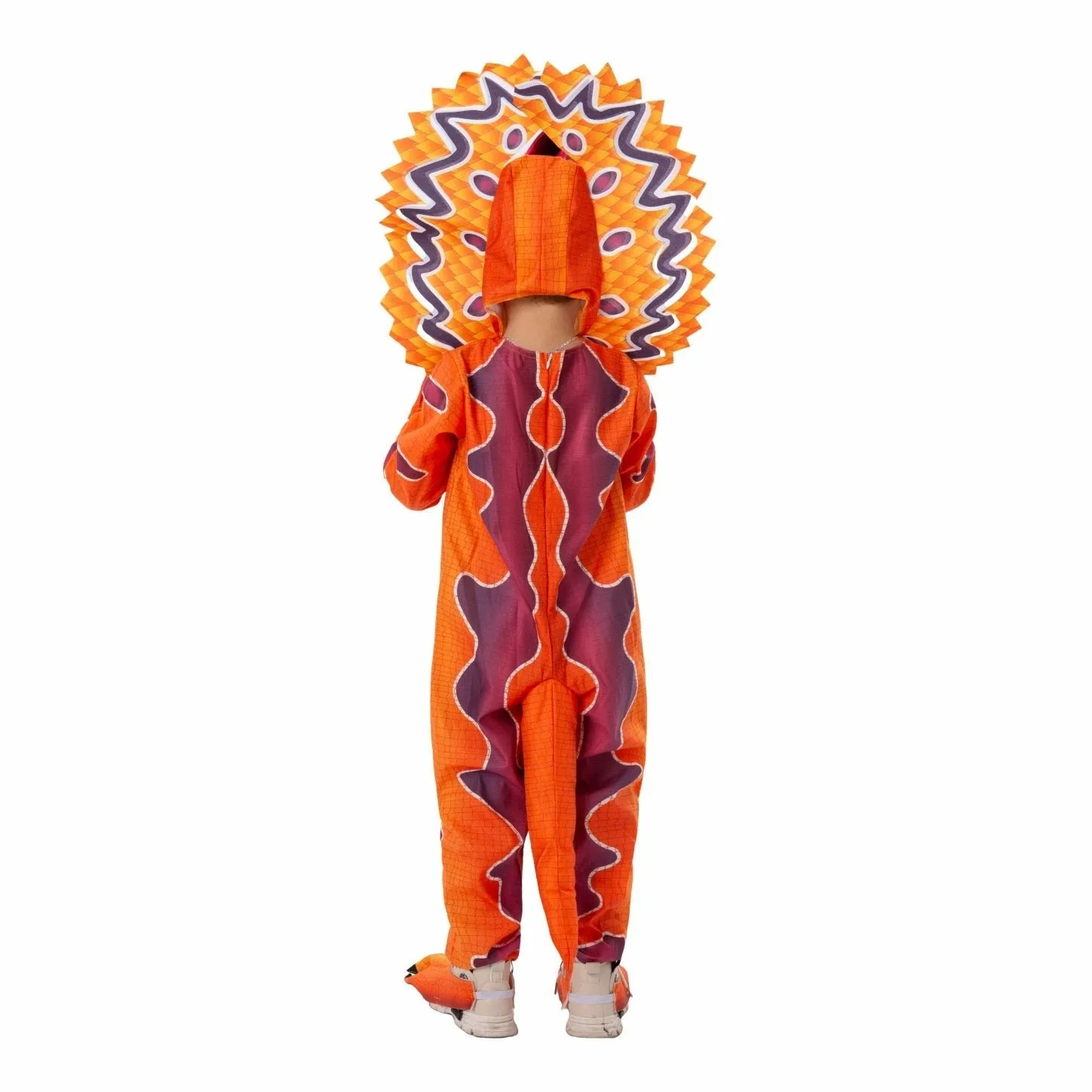 Kids Dilophosaurus Orange Animal Halloween Cosplay Party Costumes