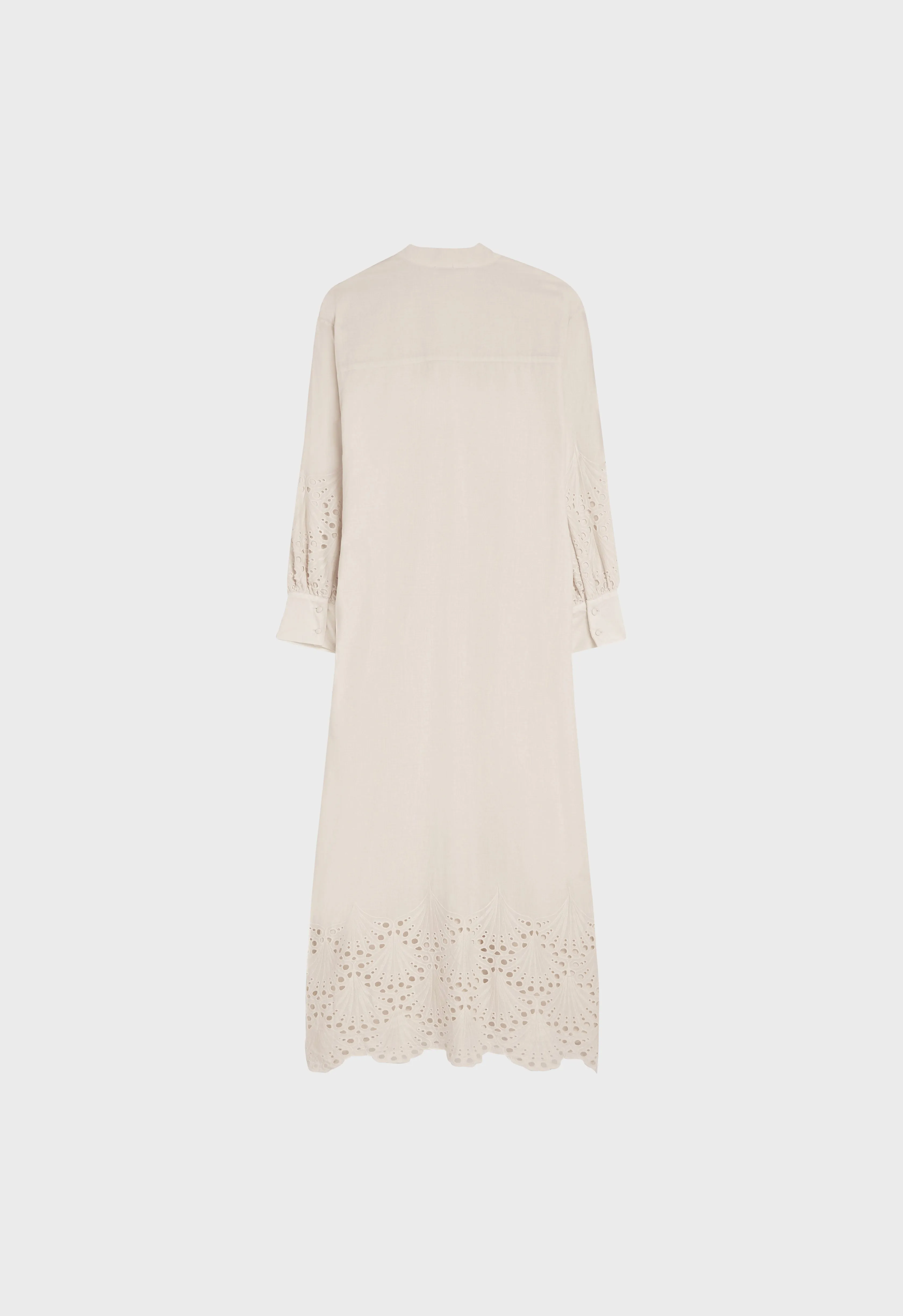 Lace Insert Dress | Moon Grey