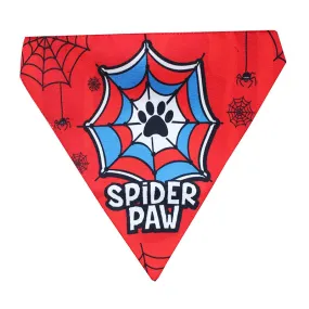 Lana Paws Spider Paw Adjustable Dog Bandana/Scarf, Red