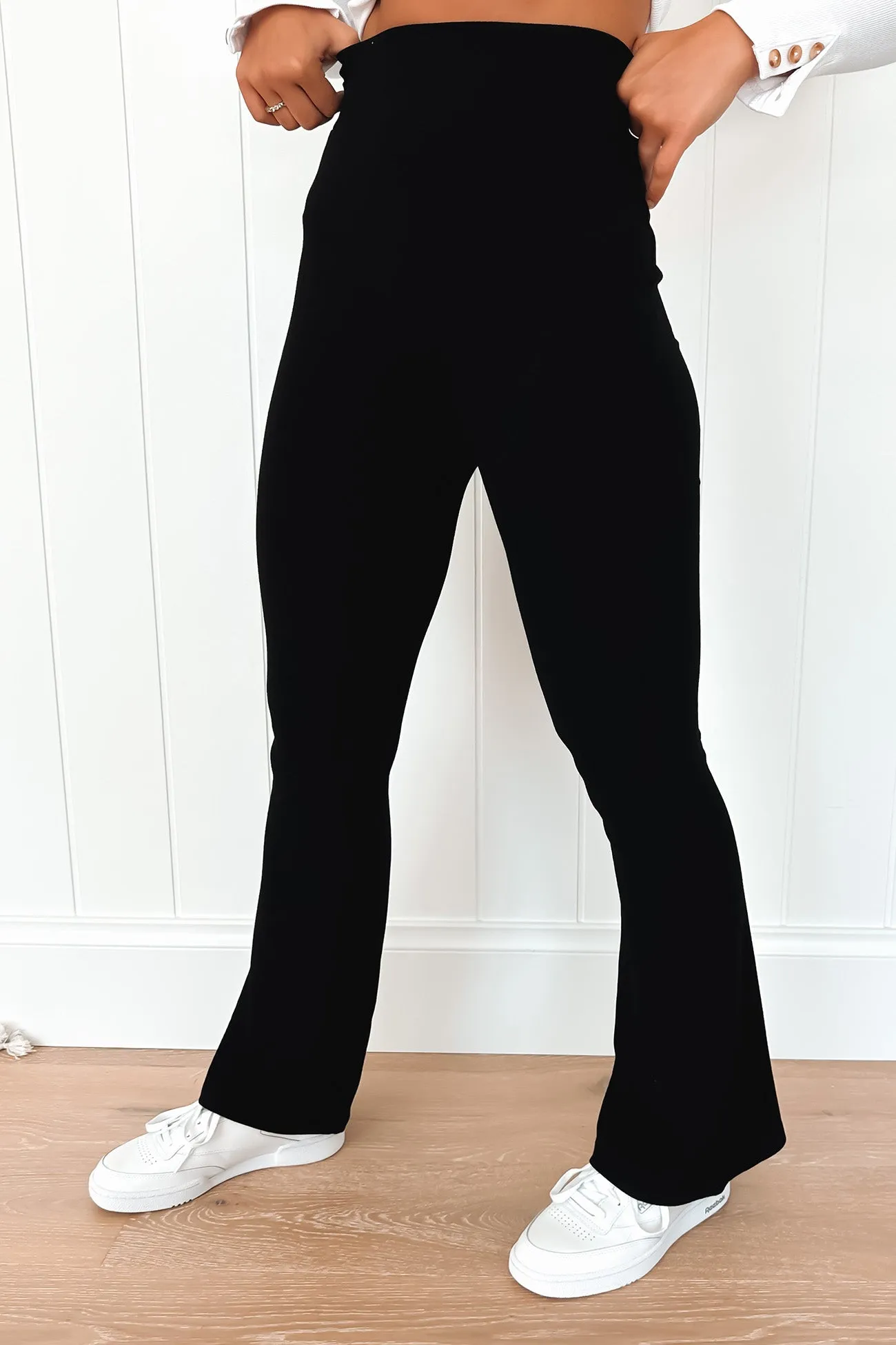 Lennox Ribbed Pant Black