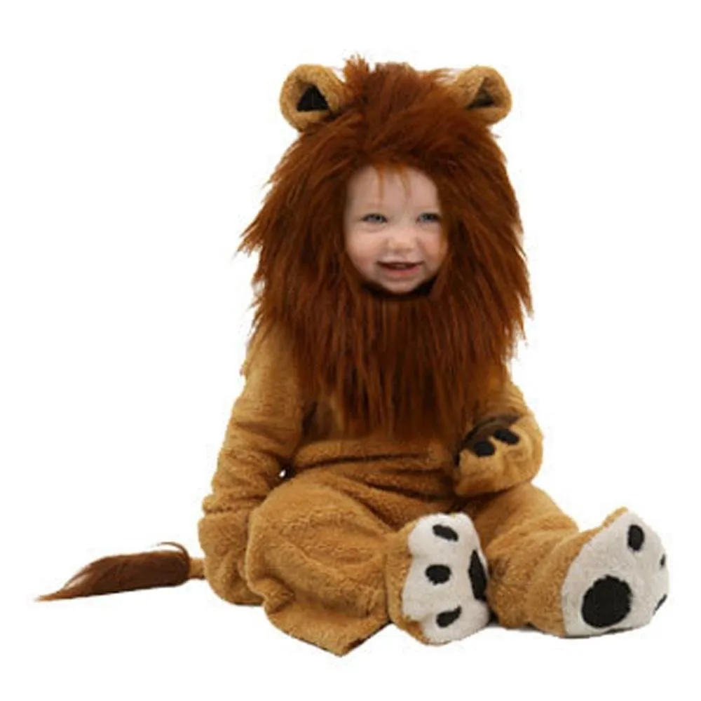 lion costume wizard of oz real animal party Cosplay Adult Kids Matching