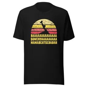 Lion King T-shirt Bawsowenyamamabeatsebaabah 100% Coton Unisex Crew Neck Top