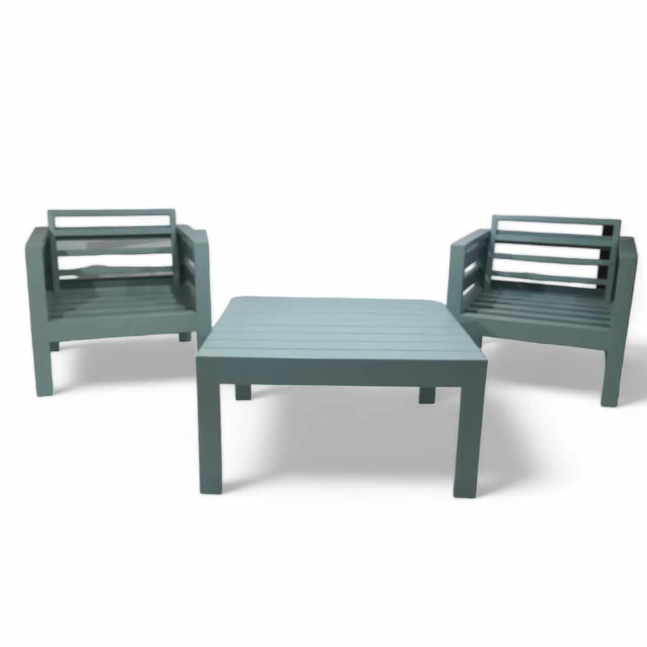 Liv Patio Set with Mahogany Hardwood - Sage Green Serenity