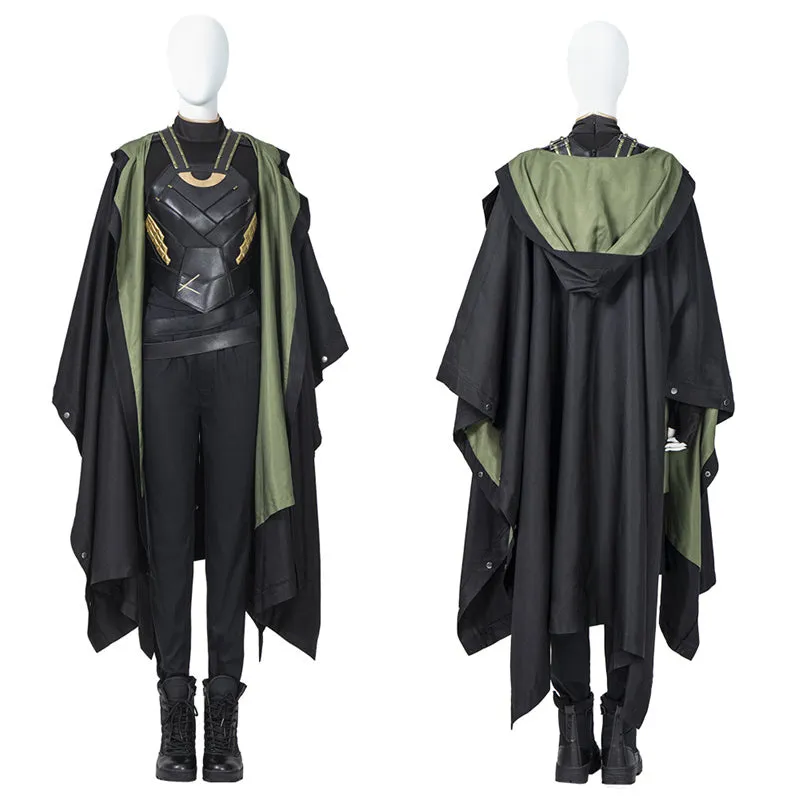 Loki Season 1 Sylvie Laufeydottir Cosplay Female Variant Loki Costume Halloween Party Suit