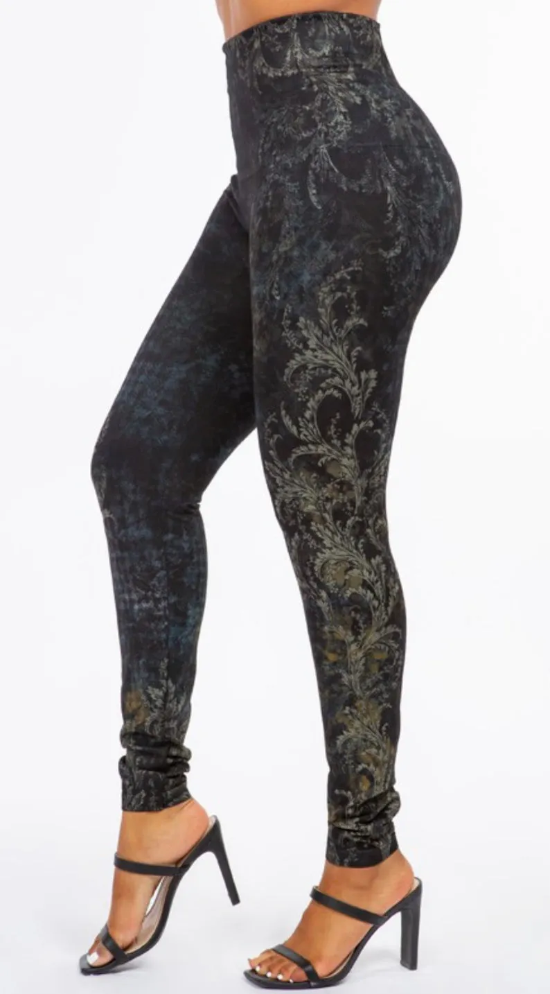 M Rena High Waist Full Length Victorian Legging