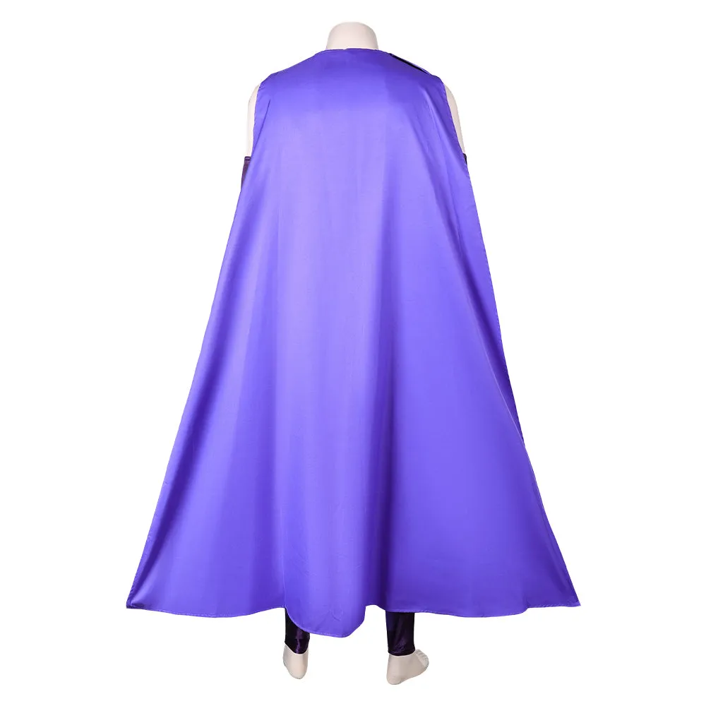 Max Eisenhardt Purple Jumpsuit With Cloak Party Carnival Halloween Cosplay Costume