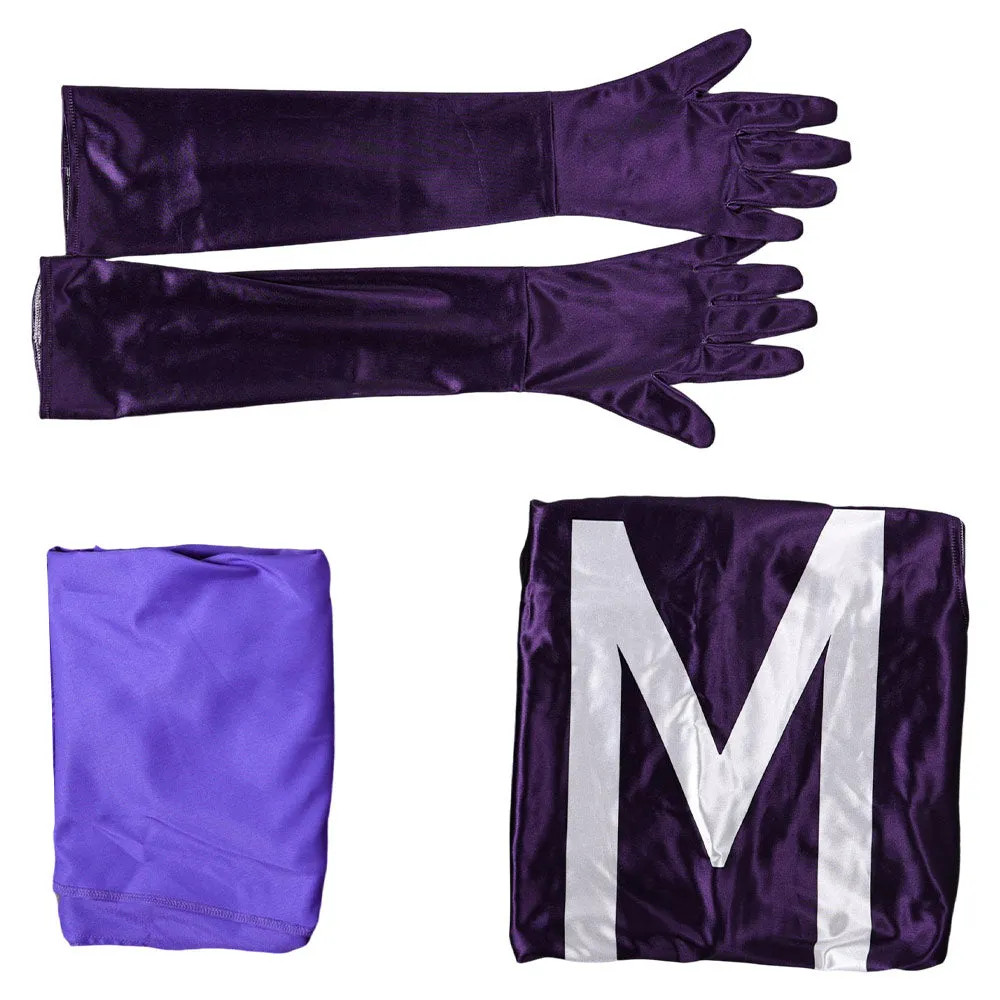 Max Eisenhardt Purple Jumpsuit With Cloak Party Carnival Halloween Cosplay Costume