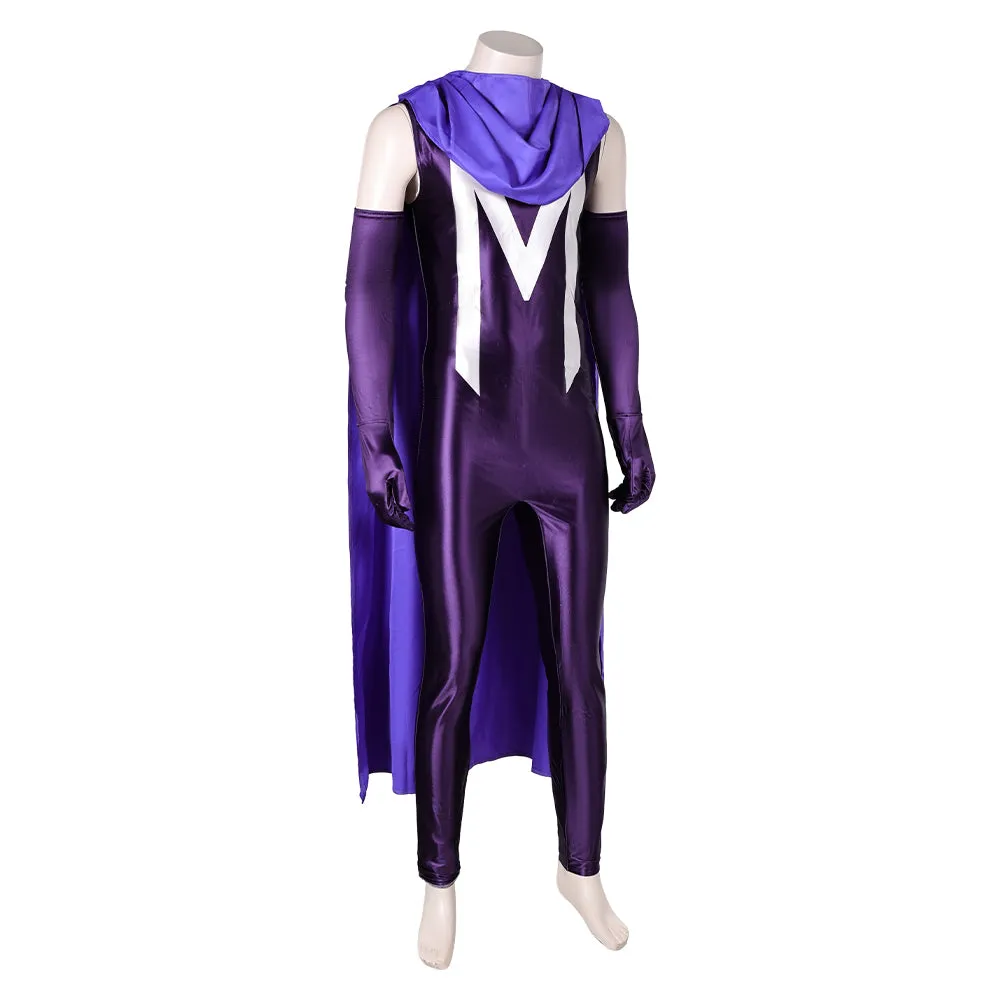 Max Eisenhardt Purple Jumpsuit With Cloak Party Carnival Halloween Cosplay Costume