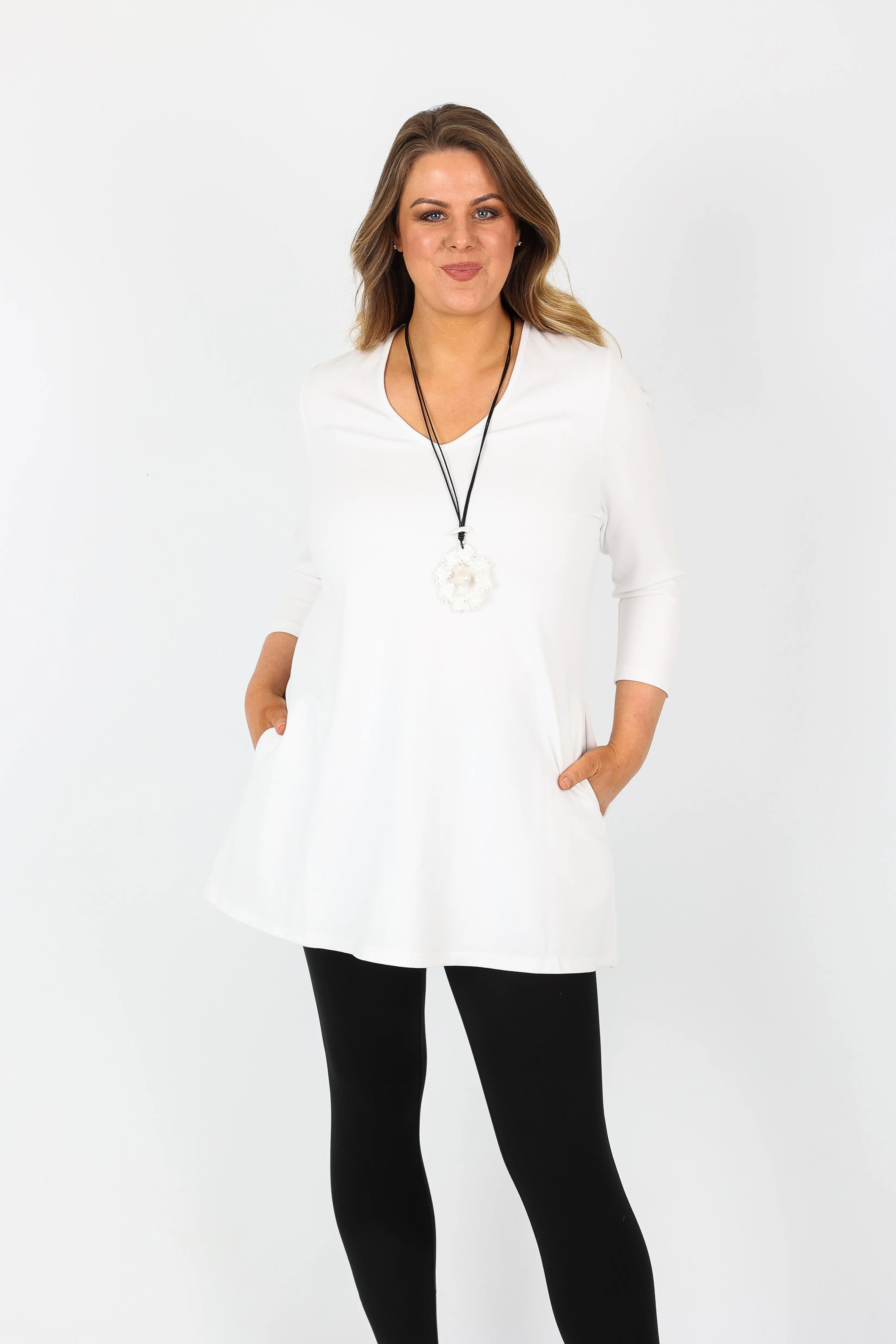 Mellomi Becky Tunic in White