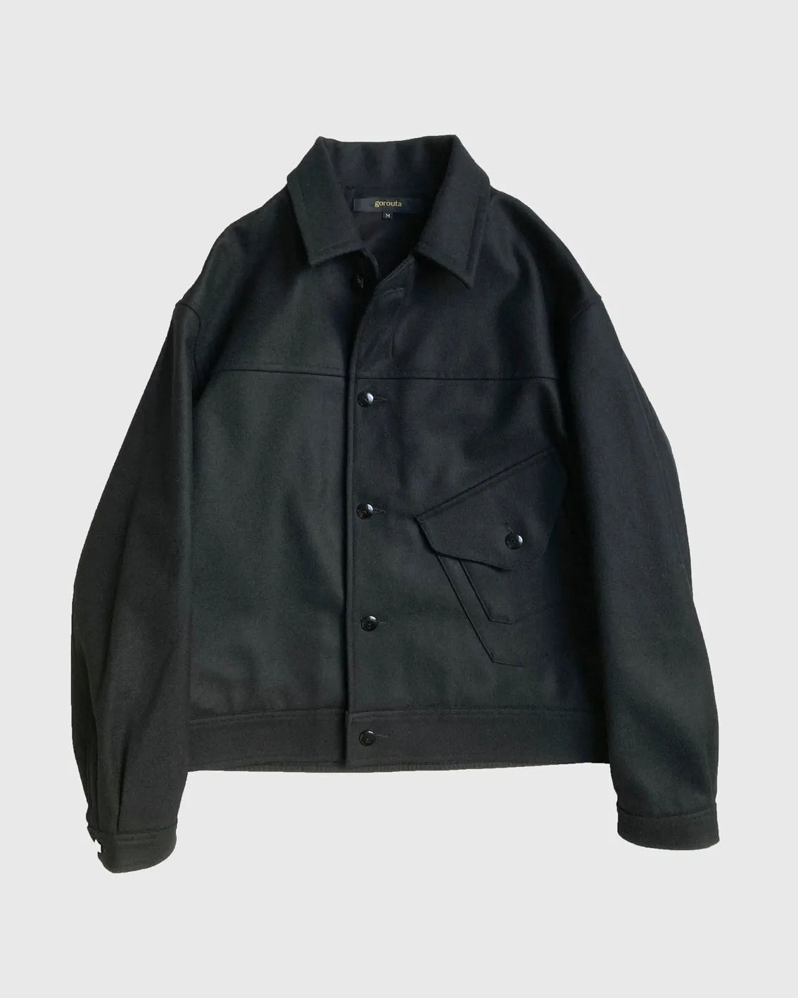 MELTON SHORT BL COAT