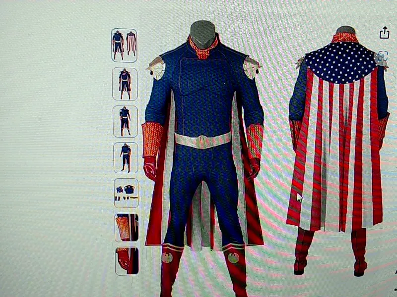 Men's Patriotic Superhero Cosplay Costume - XL