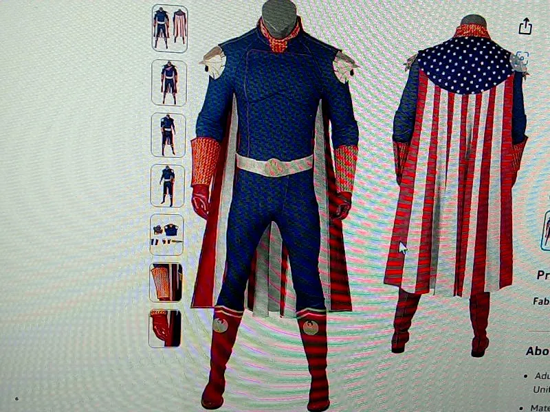 Men's Patriotic Superhero Cosplay Costume - XL