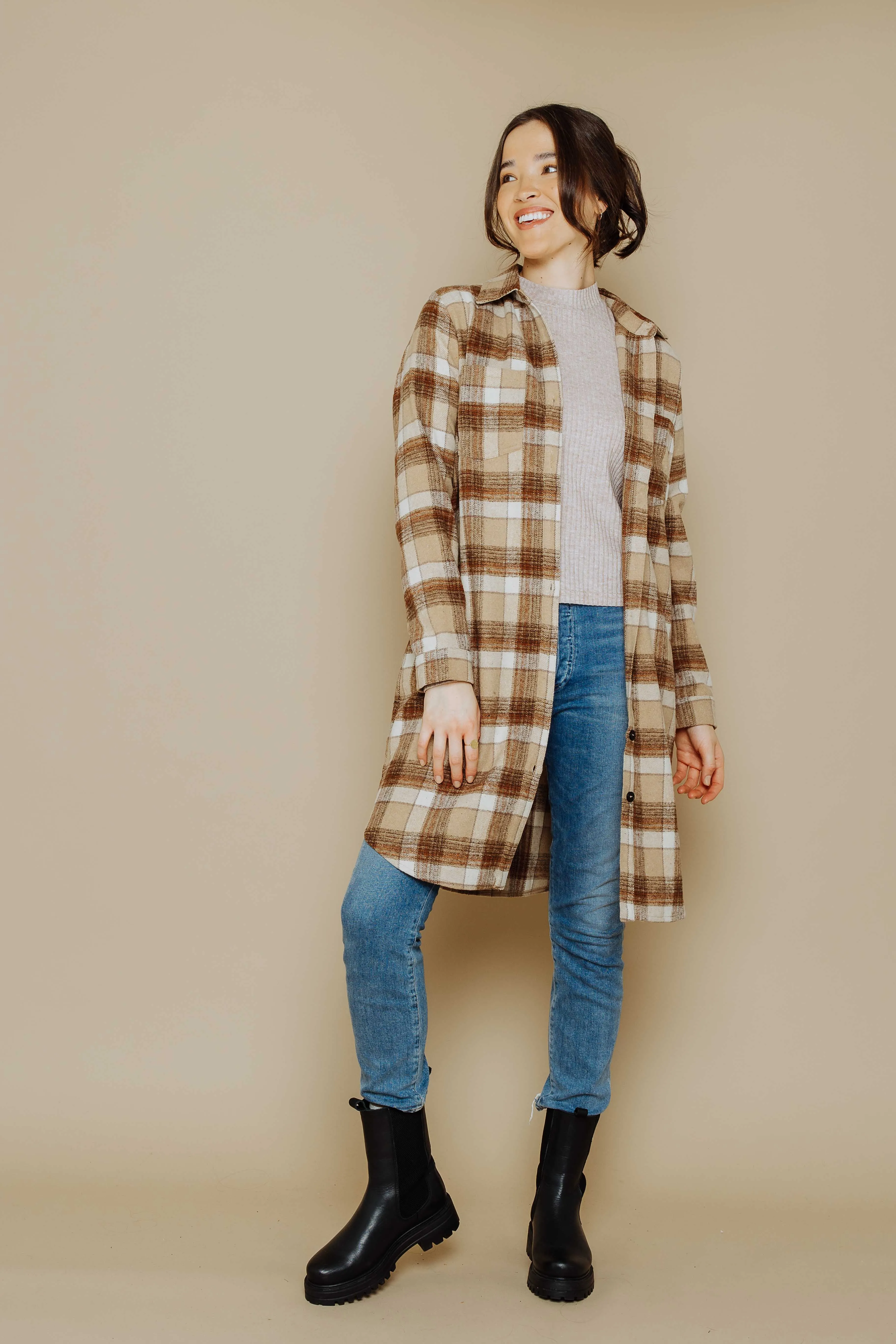 Mercer-Plaid Shacket