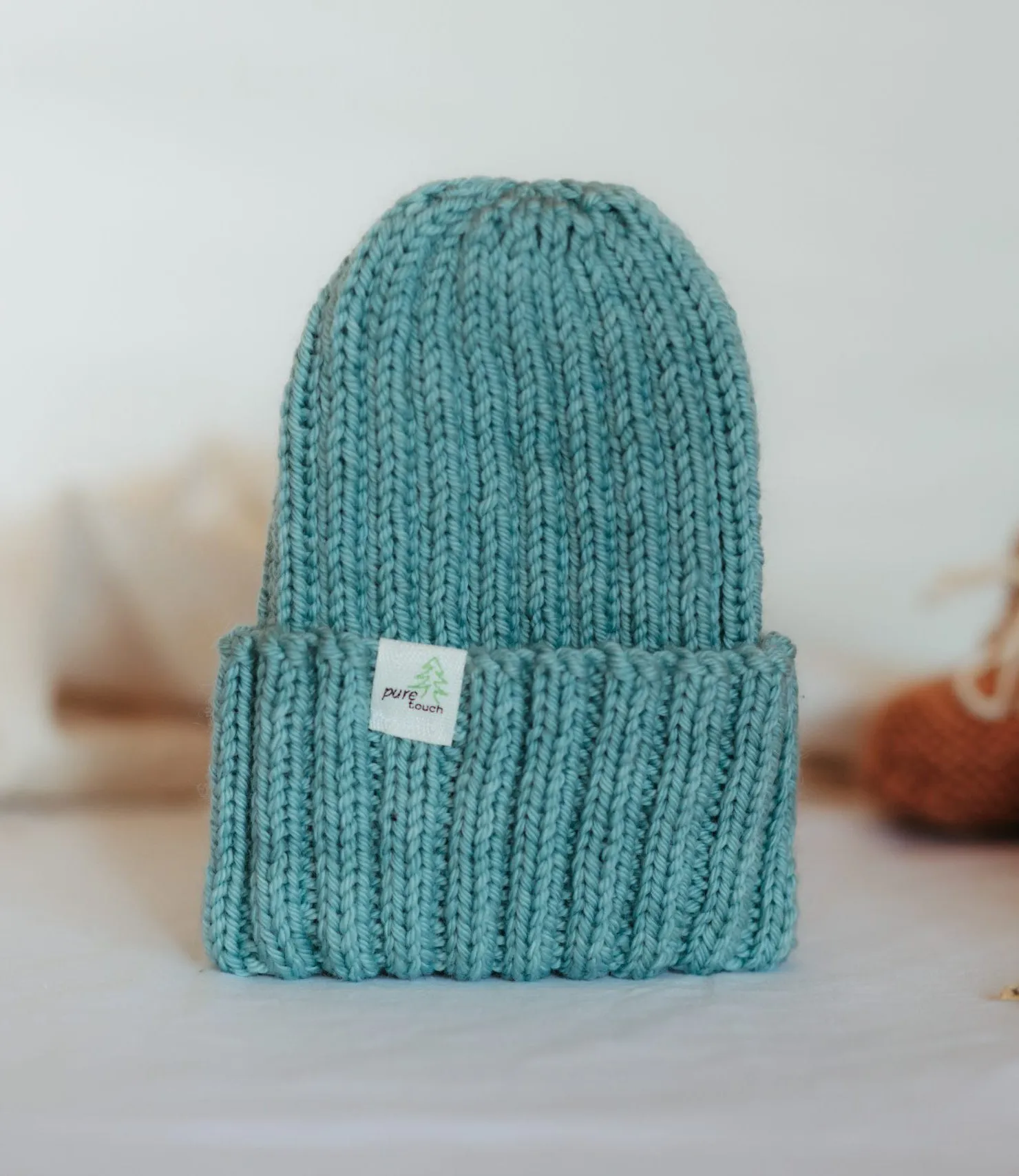 Merino Wool Baby Beanie | Wool Knitted Newborn Baby Caps