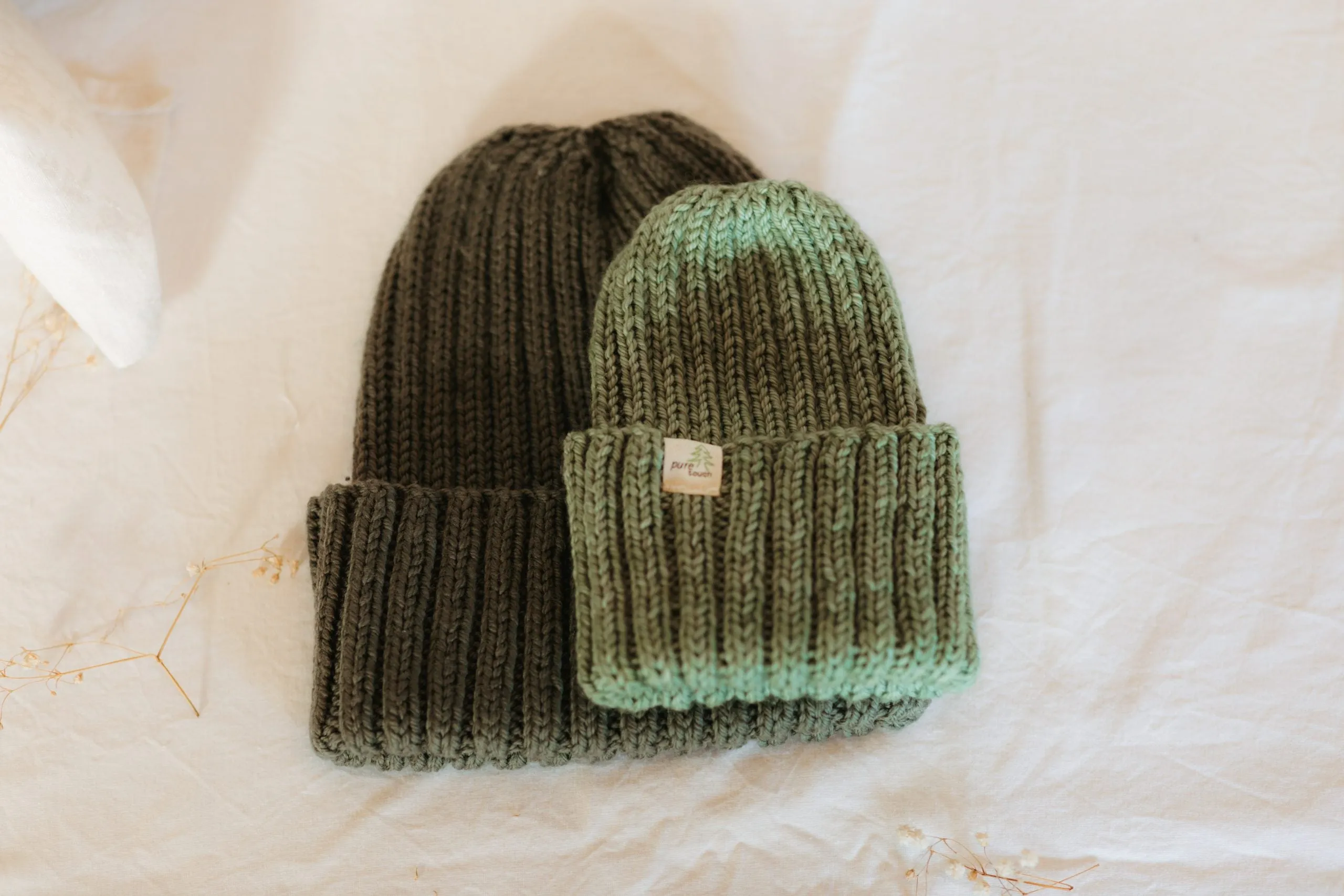 Merino Wool Baby Beanie | Wool Knitted Newborn Baby Caps