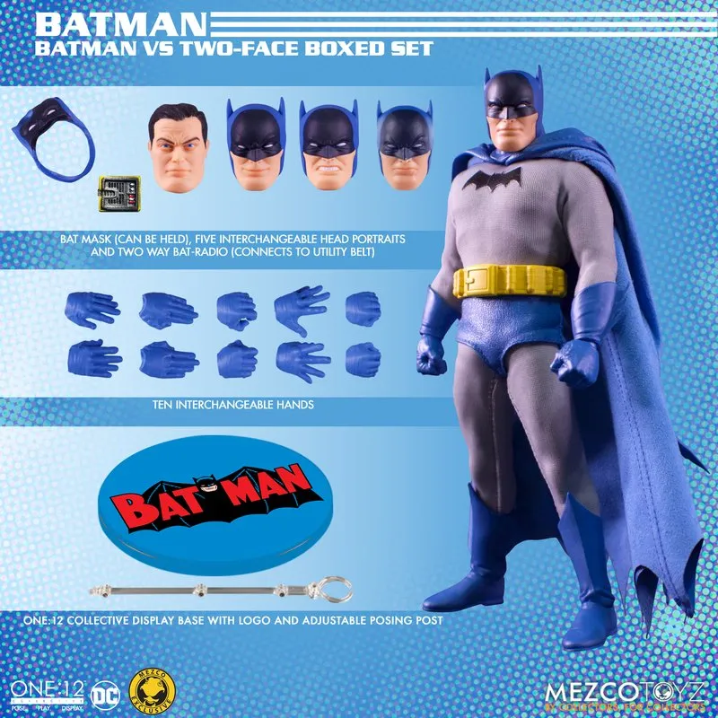 MEZCO ONE:12 COLLECTIVE | Golden Age Batman vs Two-Face Boxed Set