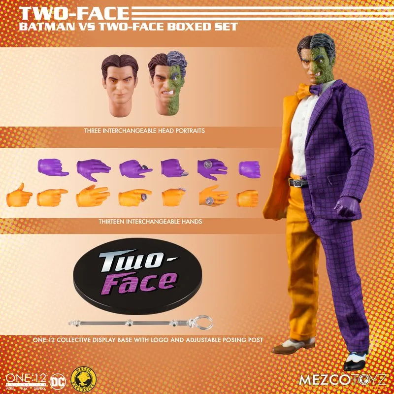 MEZCO ONE:12 COLLECTIVE | Golden Age Batman vs Two-Face Boxed Set