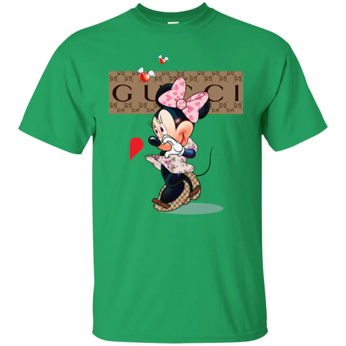 Minnie Mouse Love Couple T-shirt Valentine's Day T-shirt Men Cotton T-Shirt