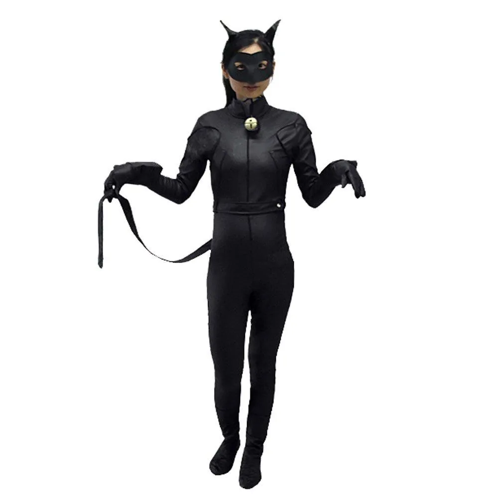 Miraculous Ladybug Cat Noir Cosplay Halloween Anime Jumpsuit Set for Kids