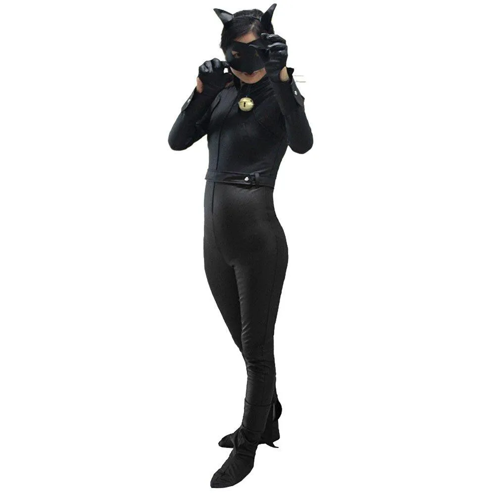 Miraculous Ladybug Cat Noir Cosplay Halloween Anime Jumpsuit Set for Kids