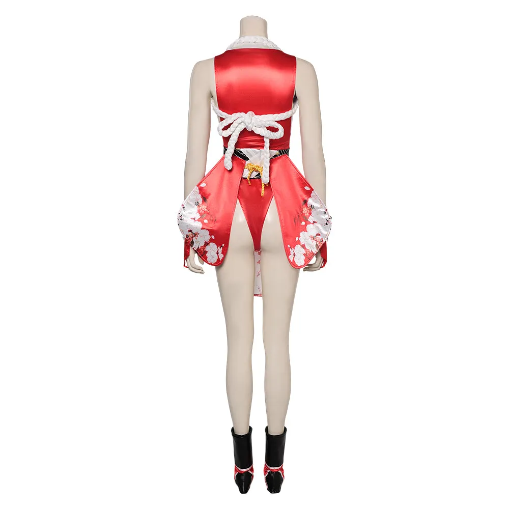 Mortal Kombat Nitara Mai Shiranui Red Outfits Party Carnival Halloween Cosplay Costume