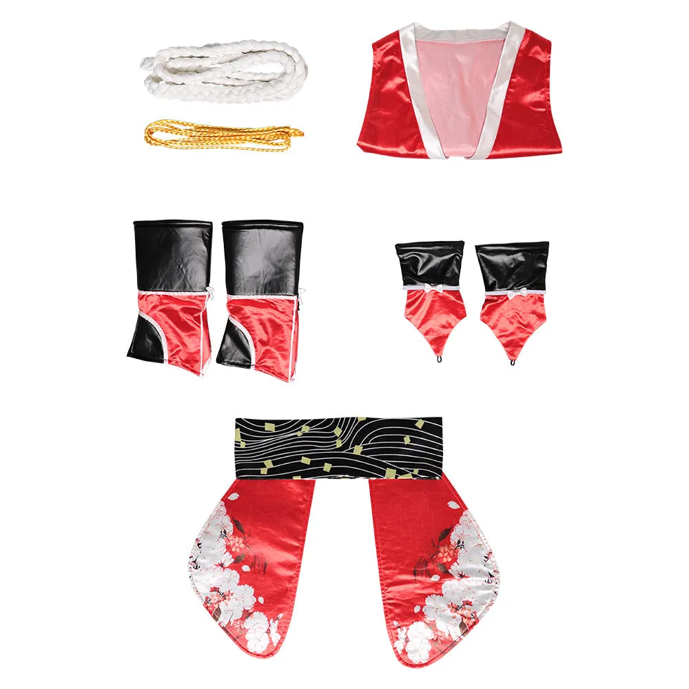 Mortal Kombat Nitara Mai Shiranui Red Outfits Party Carnival Halloween Cosplay Costume