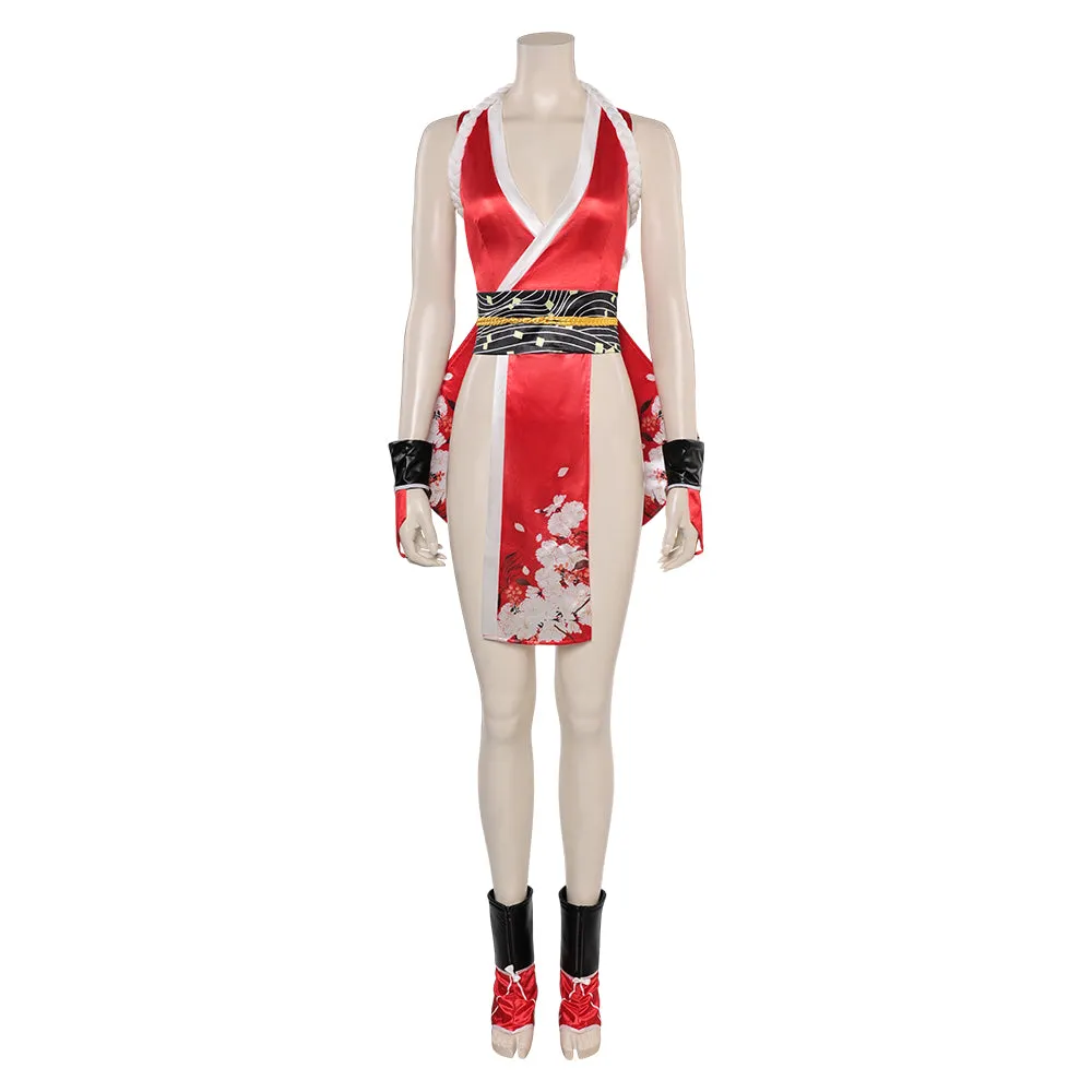 Mortal Kombat Nitara Mai Shiranui Red Outfits Party Carnival Halloween Cosplay Costume