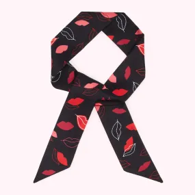 MULTI LIP FLURRY SKINNY SCARF